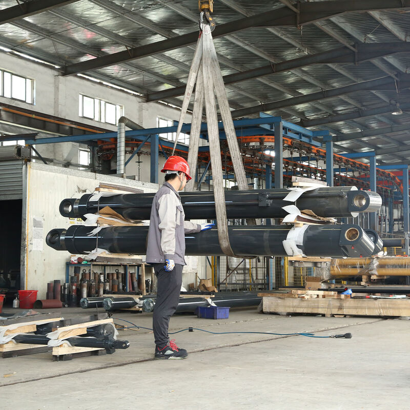 High Tonnage Luffing Hyd Cylinders For Crawler Cranes With Hard Chrome Plated Steel