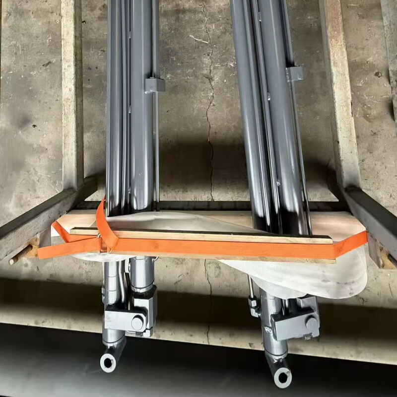 Custom Hard Chrome Plated Steel Dual Stage Hydraulic Cylinder With Complex Structure