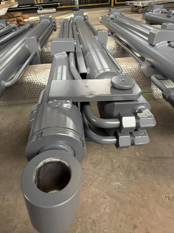 Dual Stage Telescopic Custom Hydraulic Cylinder With Hard Chrome Plated Surface ODM OEM